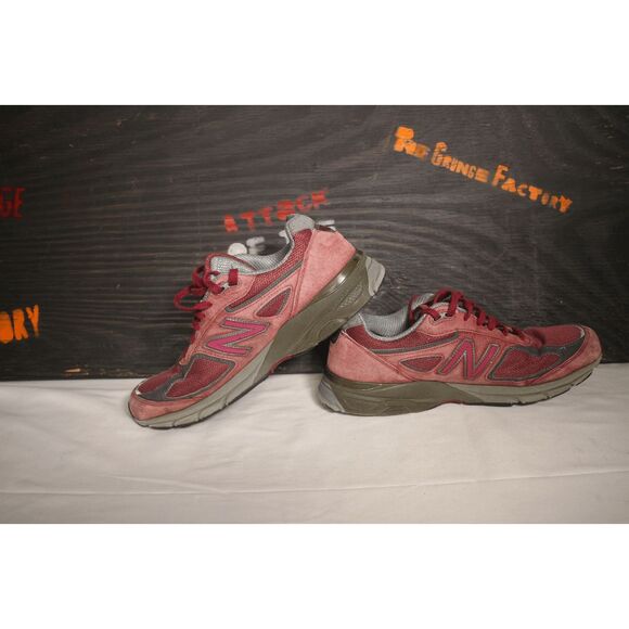 New Balance 990v4 Burgundy Suede Sneakers - Men’s Size 11 Made in USA - Picture 3 of 7